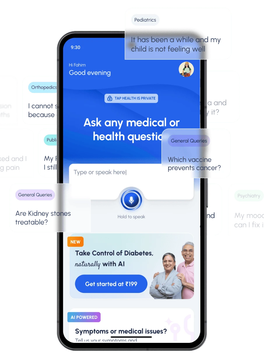 tap health, health assistant