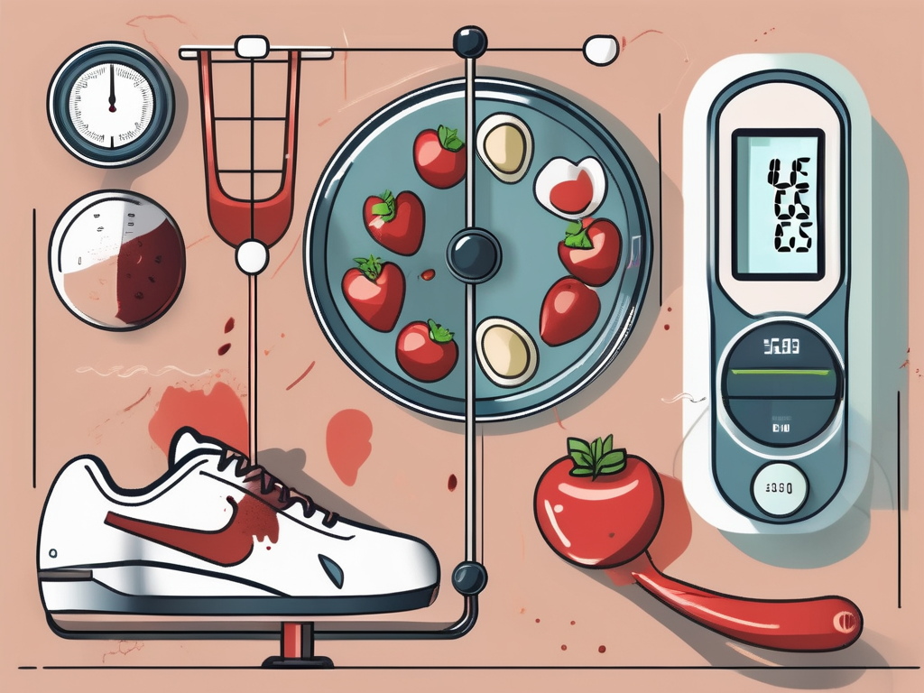 A blood sugar meter