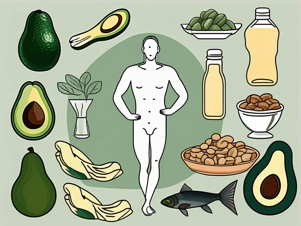Various food items rich in healthy fats