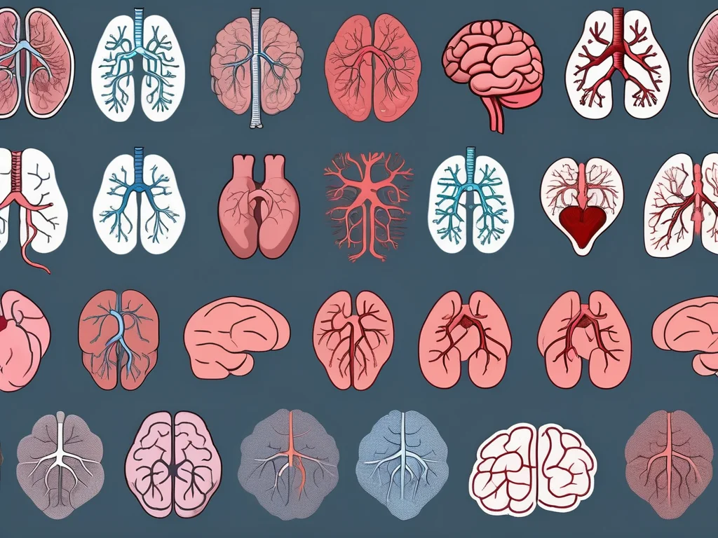 Various organs such as a heart