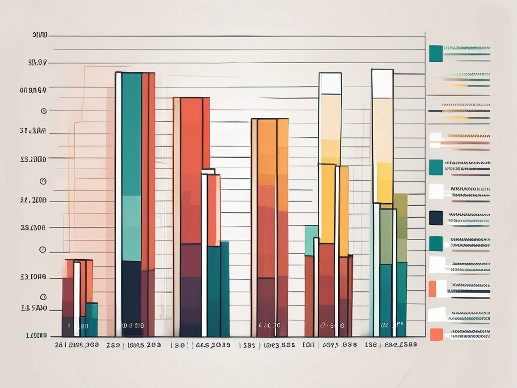 A series of color-coded bar graphs