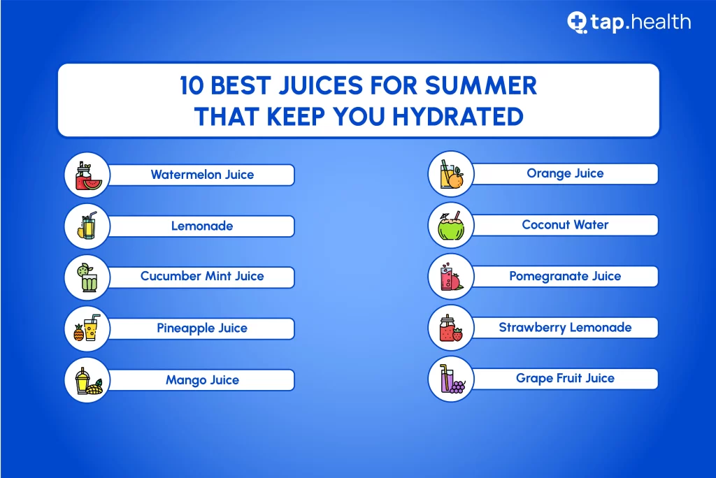 10 best juices for summer