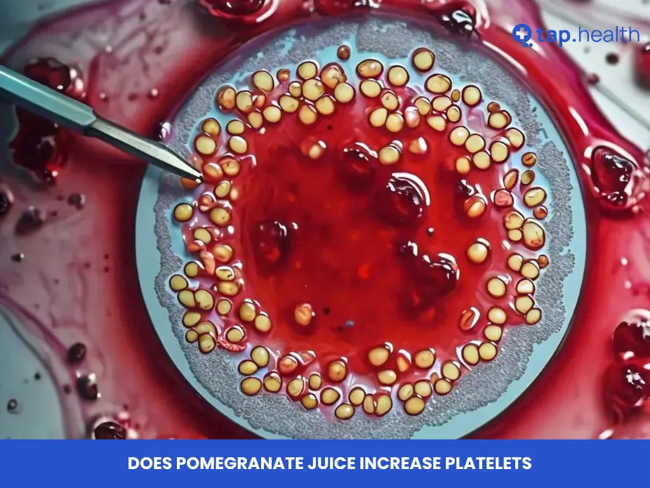 does pomegranate juice increase platelets