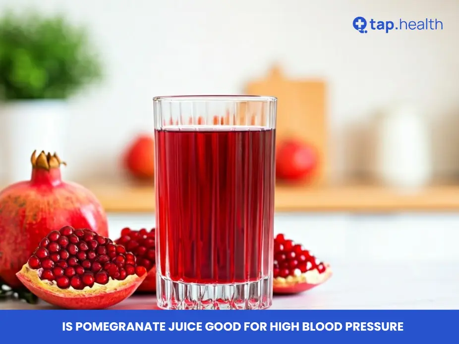 is pomegranate juice good for high blood pressure