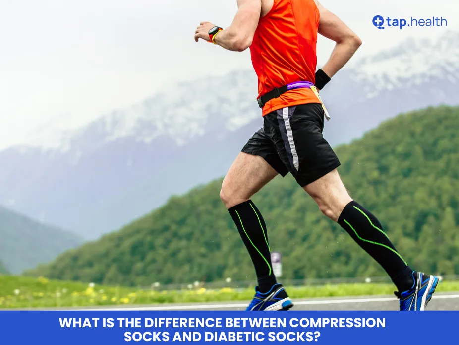 What is the difference between compression socks and diabetic socks