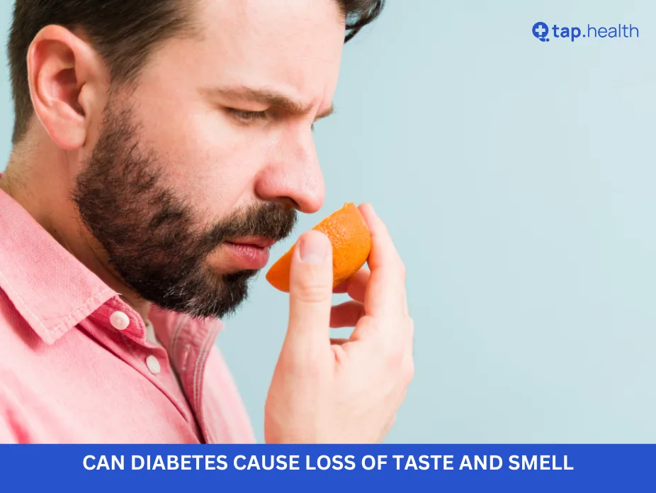 can diabetes cause loss of taste and smell