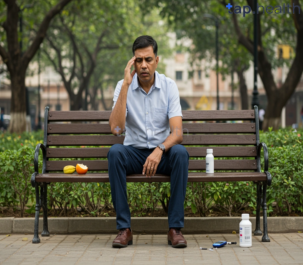 मधुमेह से संबंधित कोमा के लक्षणों का चित्र