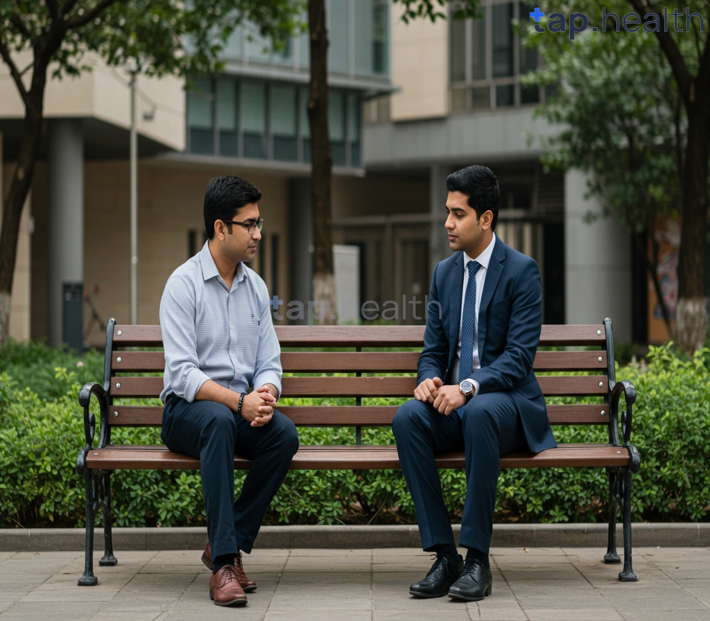 मधुमेह और मानसिक स्वास्थ्य संबंधी जानकारी वाला चित्र