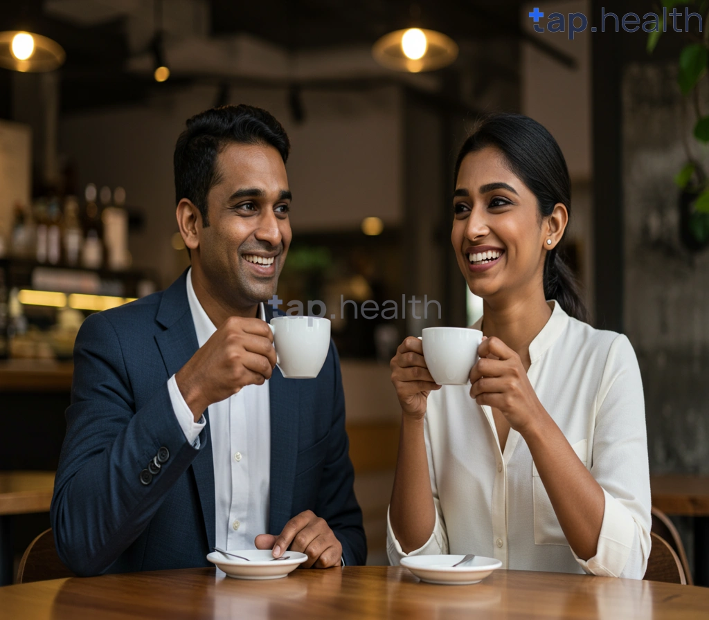 कॉफी का कप और स्वस्थ यकृत