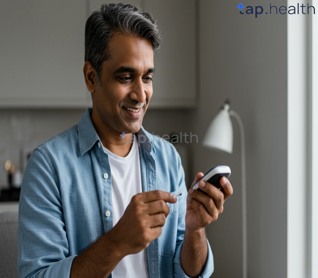 मधुमेह मुक्त जीवनशैली का चित्रण