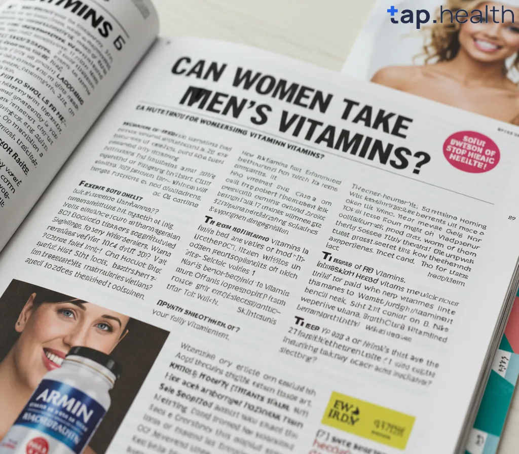 Can women take men’s vitamins?