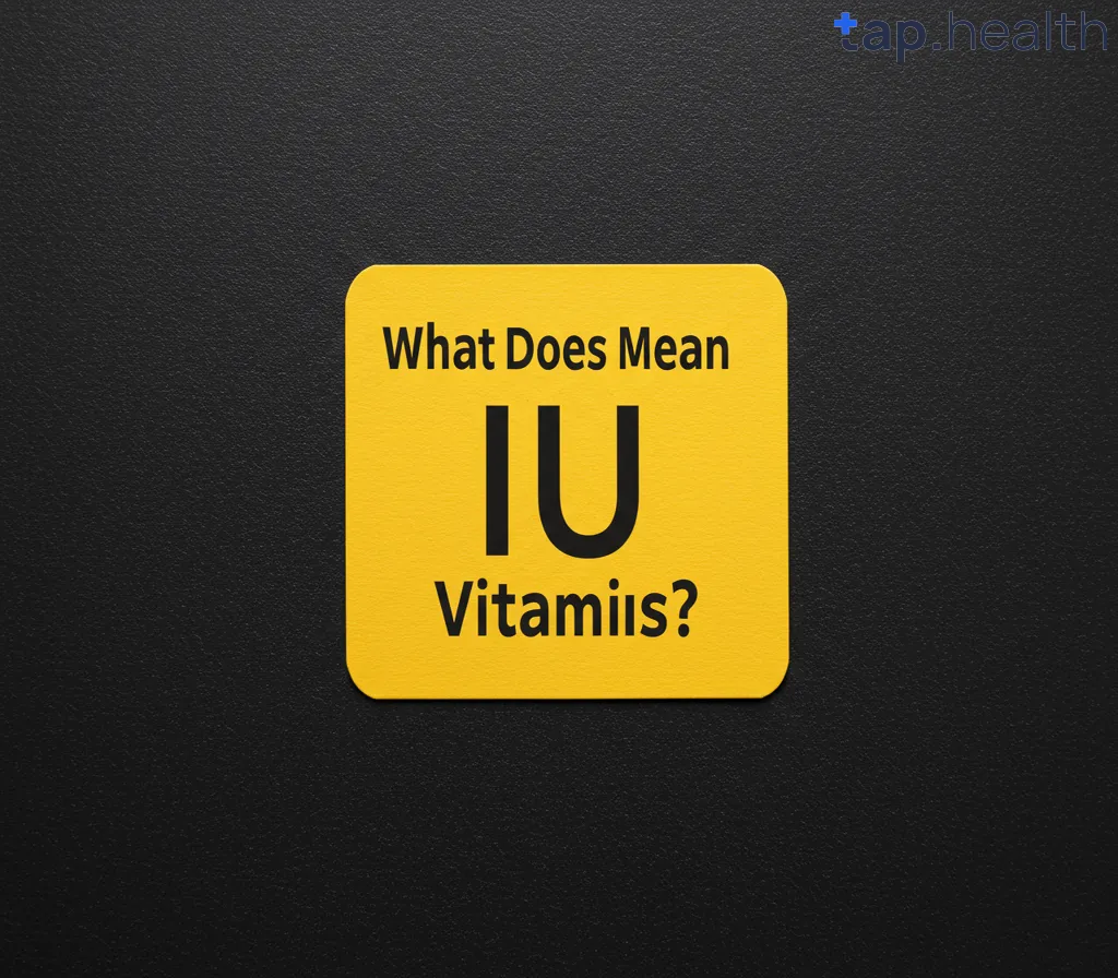 What Does IU Mean With Vitamins?