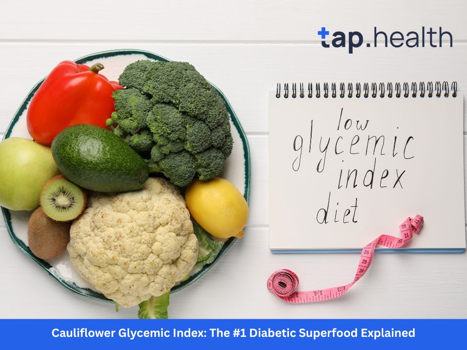 A glass of warm water surrounded by symbolic representations of digestion
