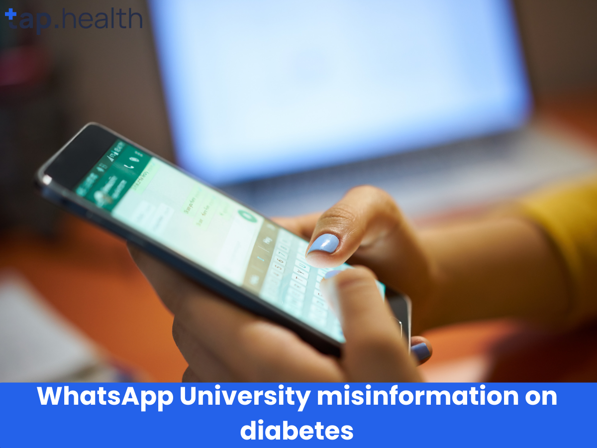 डायबिटीज़ WhatsApp यूनिवर्सिटी गलत जानकारी