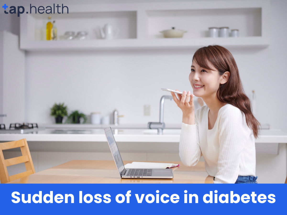 डायबिटीज़ अचानक आवाज बैठ जाना