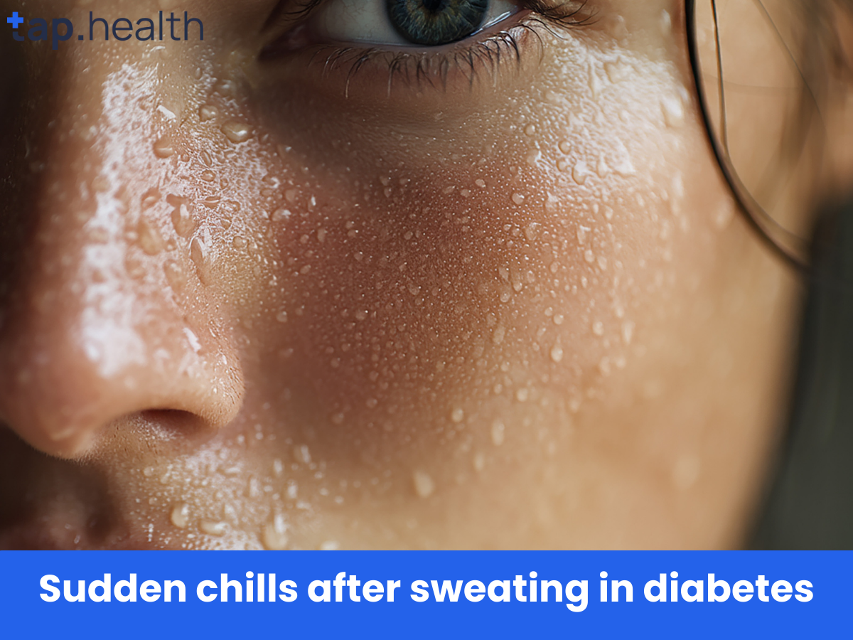 डायबिटीज़ पसीना के बाद ठंड लगना