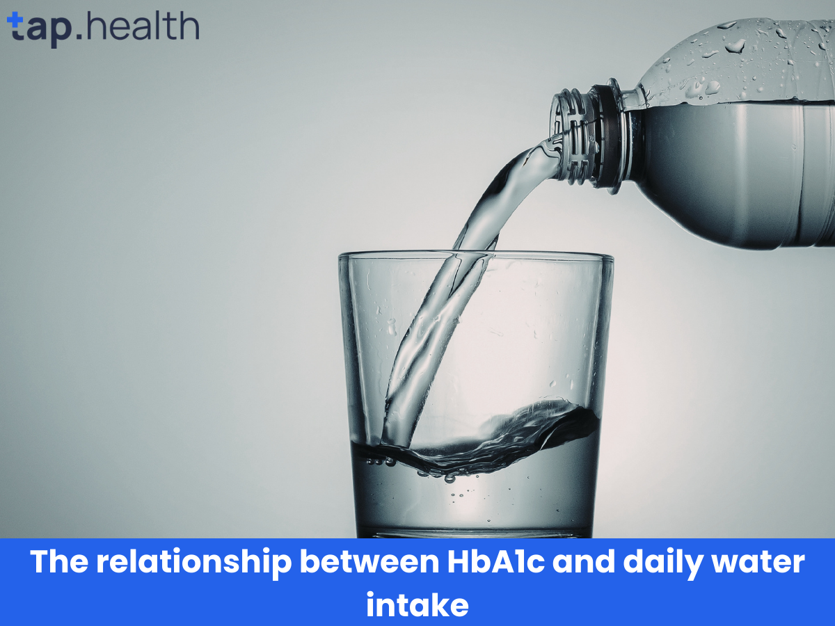 HbA1c और डेली पानी पीने की मात्रा का संबंध