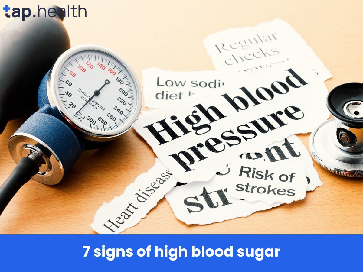 7 signs of high blood sugar