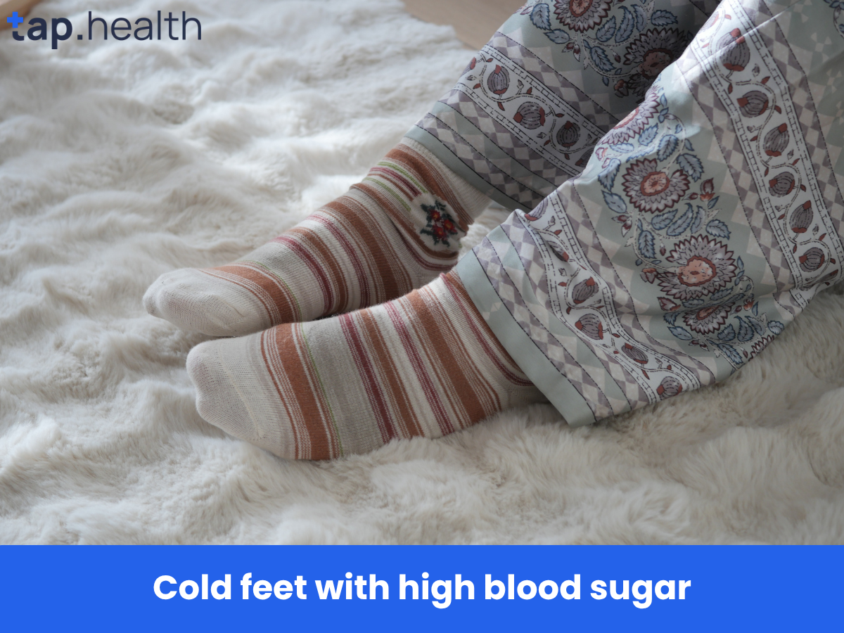 Cold feet with high blood sugar