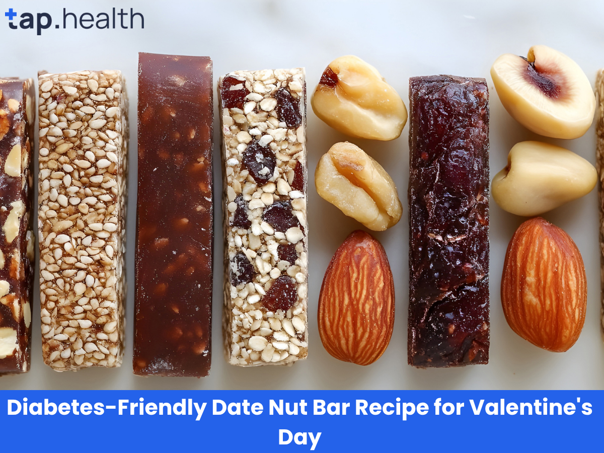 Diabetes-Friendly Date Nut Bar Recipe for Valentine's Day