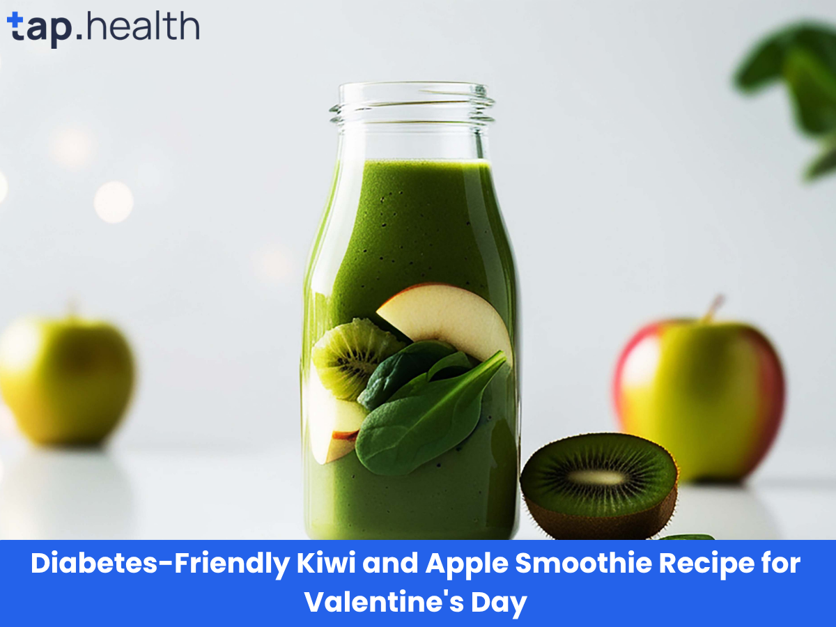 Diabetes-Friendly Kiwi and Apple Smoothie Recipe for Valentine's Day