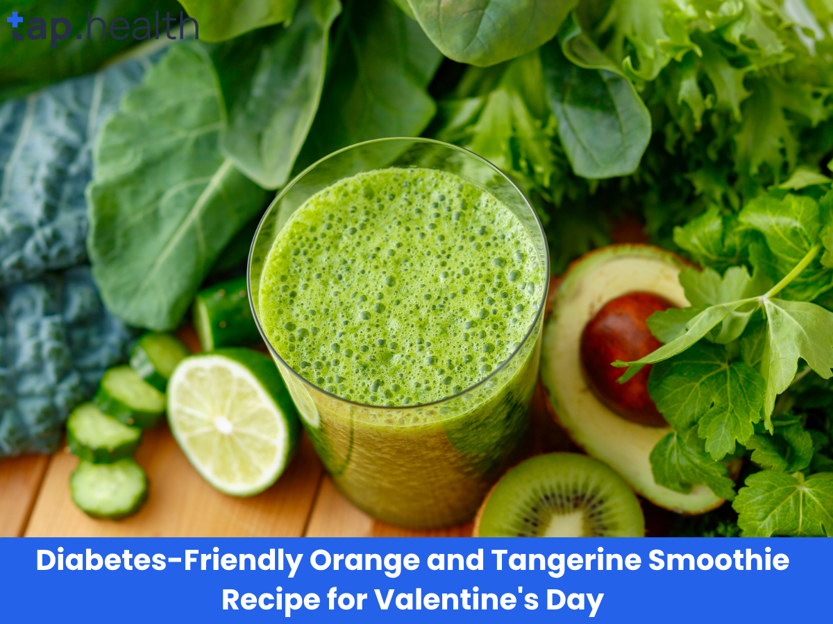 Diabetes-Friendly Orange and Tangerine Smoothie Recipe for Valentine's Day