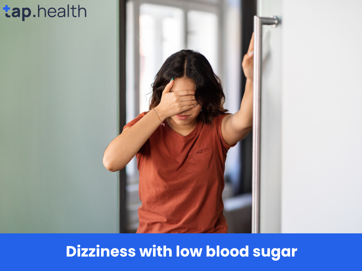 Dizziness with low blood sugar
