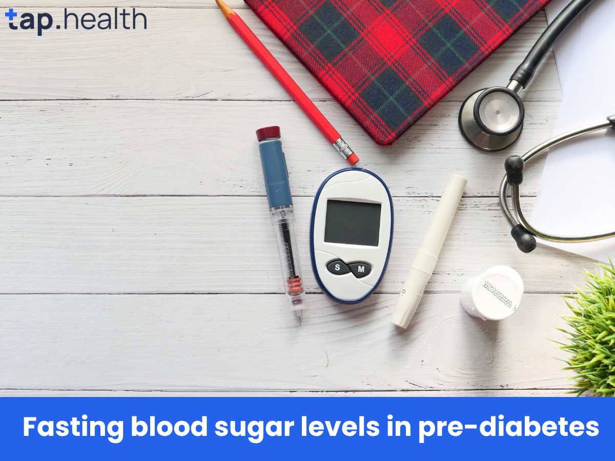 Fasting blood sugar levels in pre-diabetes