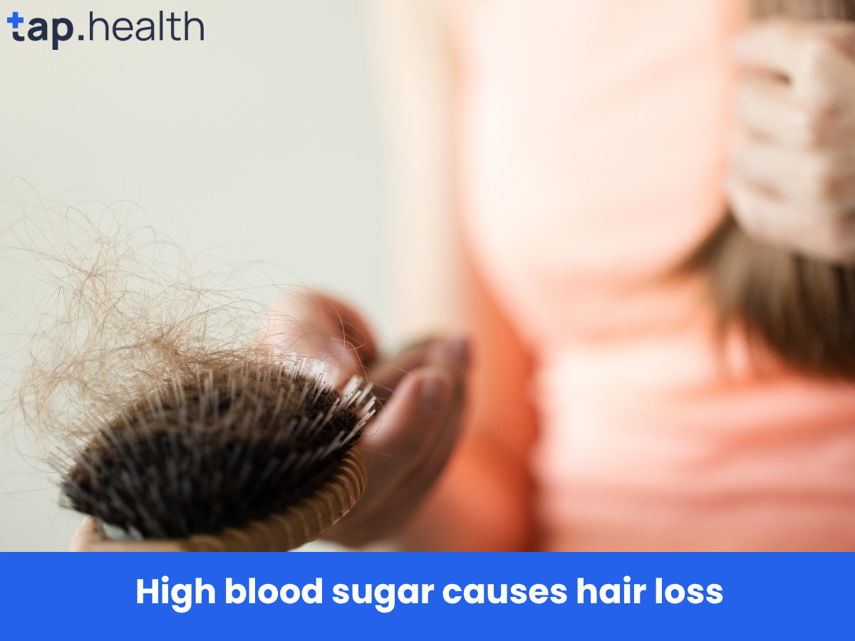 High blood sugar causes hair loss