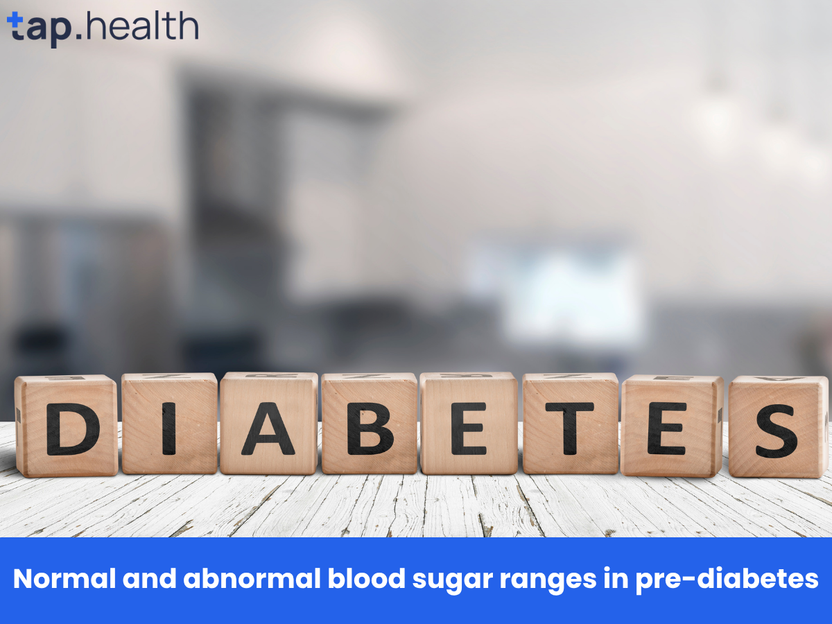 _Normal and abnormal blood sugar ranges in pre-diabetes