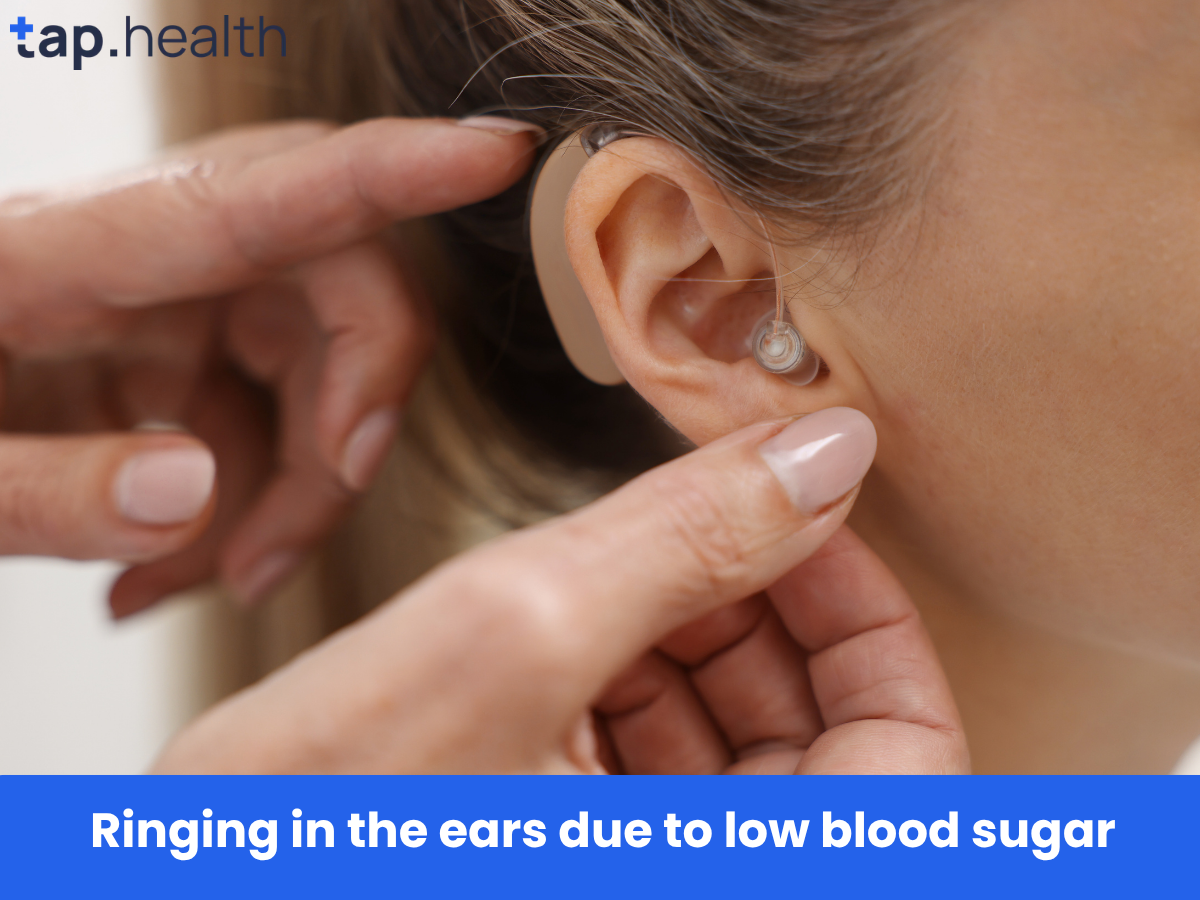 Ringing in the ears due to low blood sugar