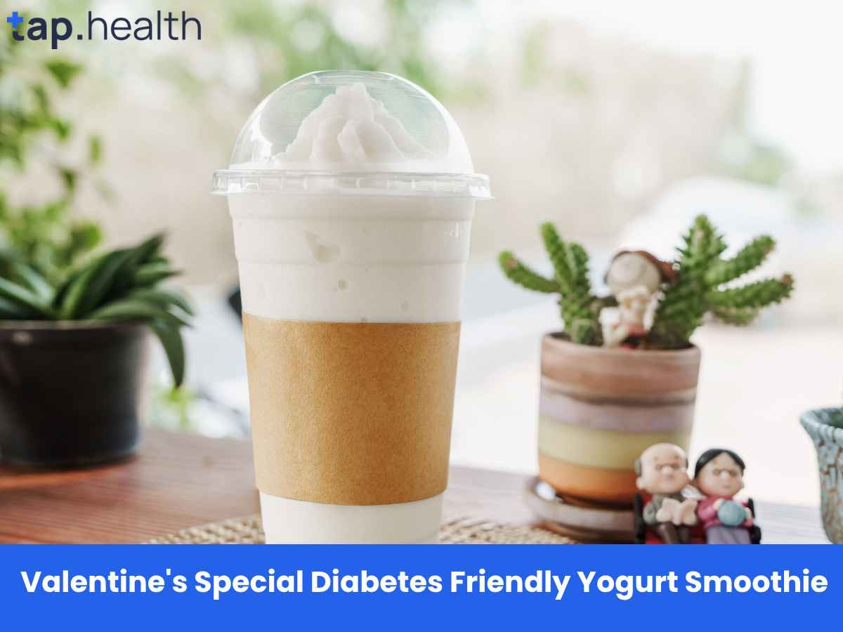 Valentine's Special Diabetes Friendly Yogurt Smoothie