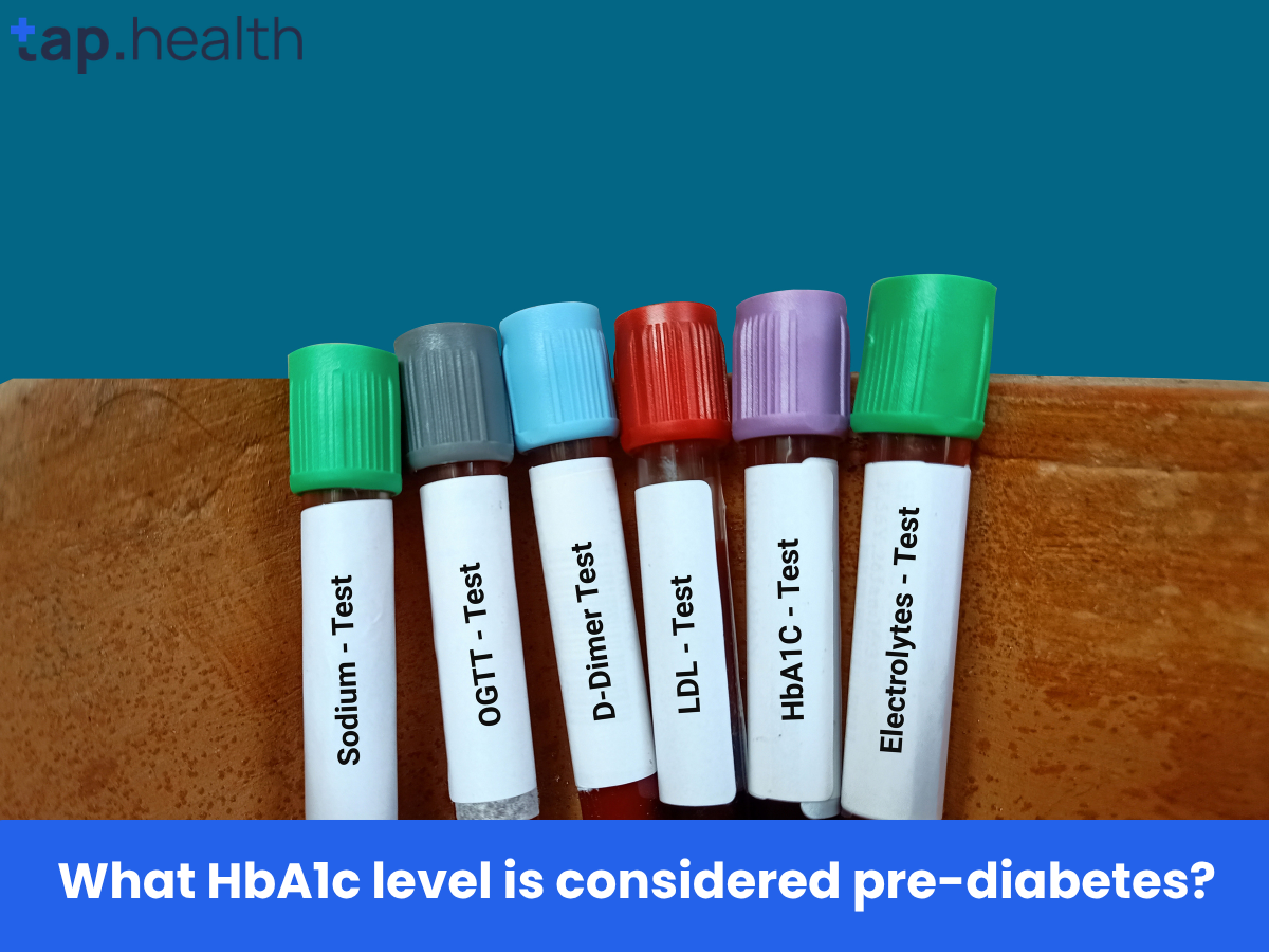What HbA1c level is considered pre-diabetes