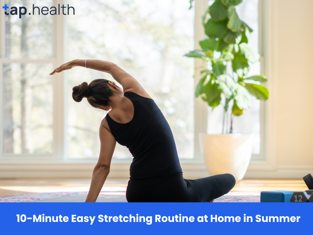 _10-Minute Easy Stretching Routine at Home in Summer
