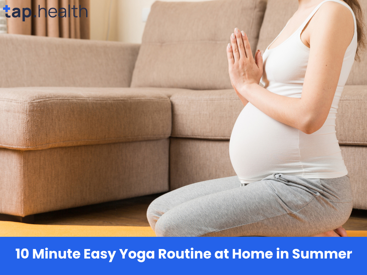 10 Minute Easy Yoga Routine at Home in Summer