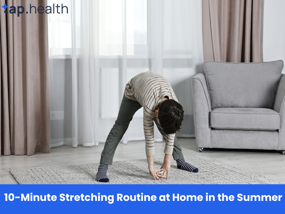 10-Minute Stretching Routine at Home in the Summer