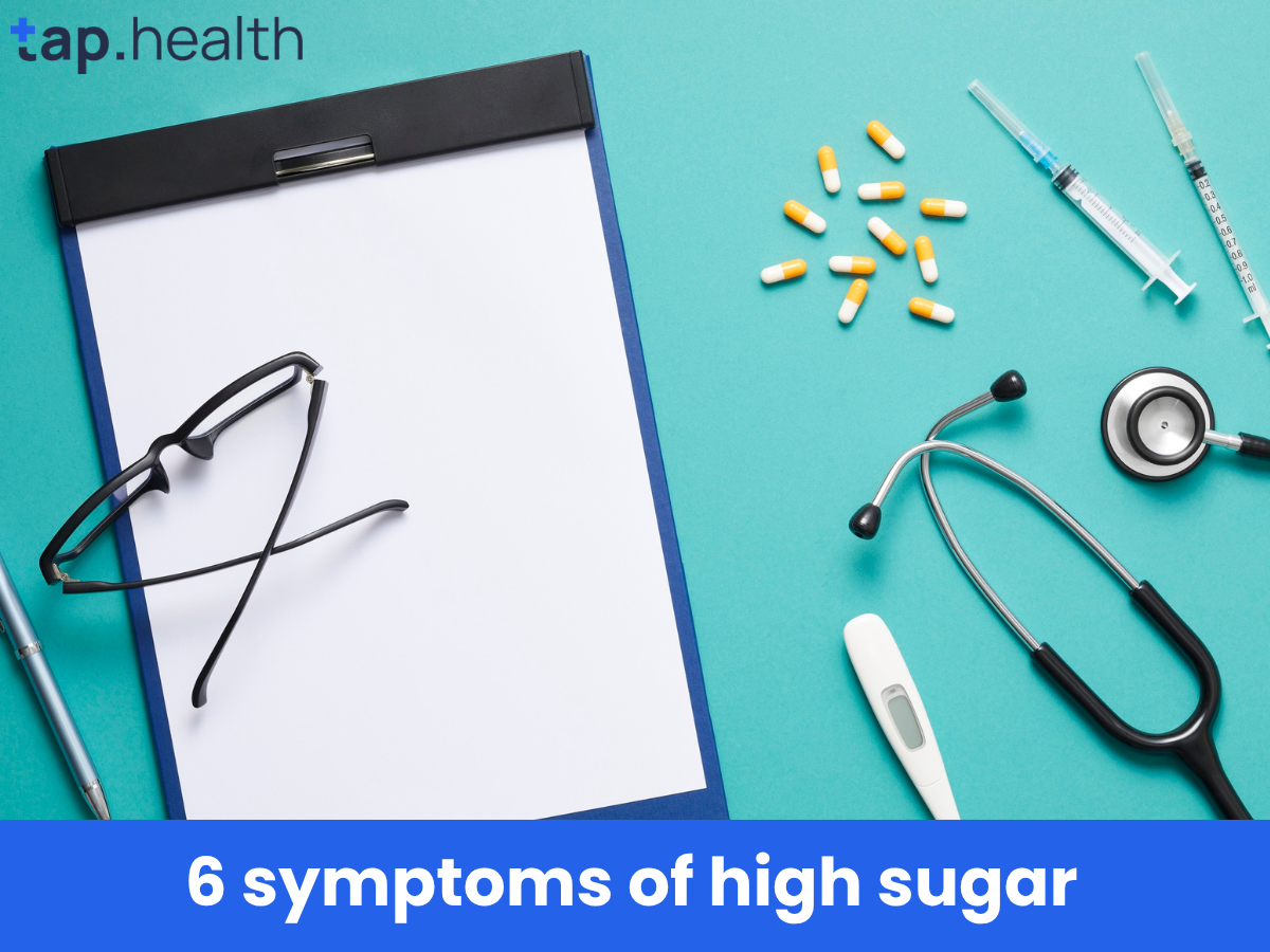 6 symptoms of high sugar