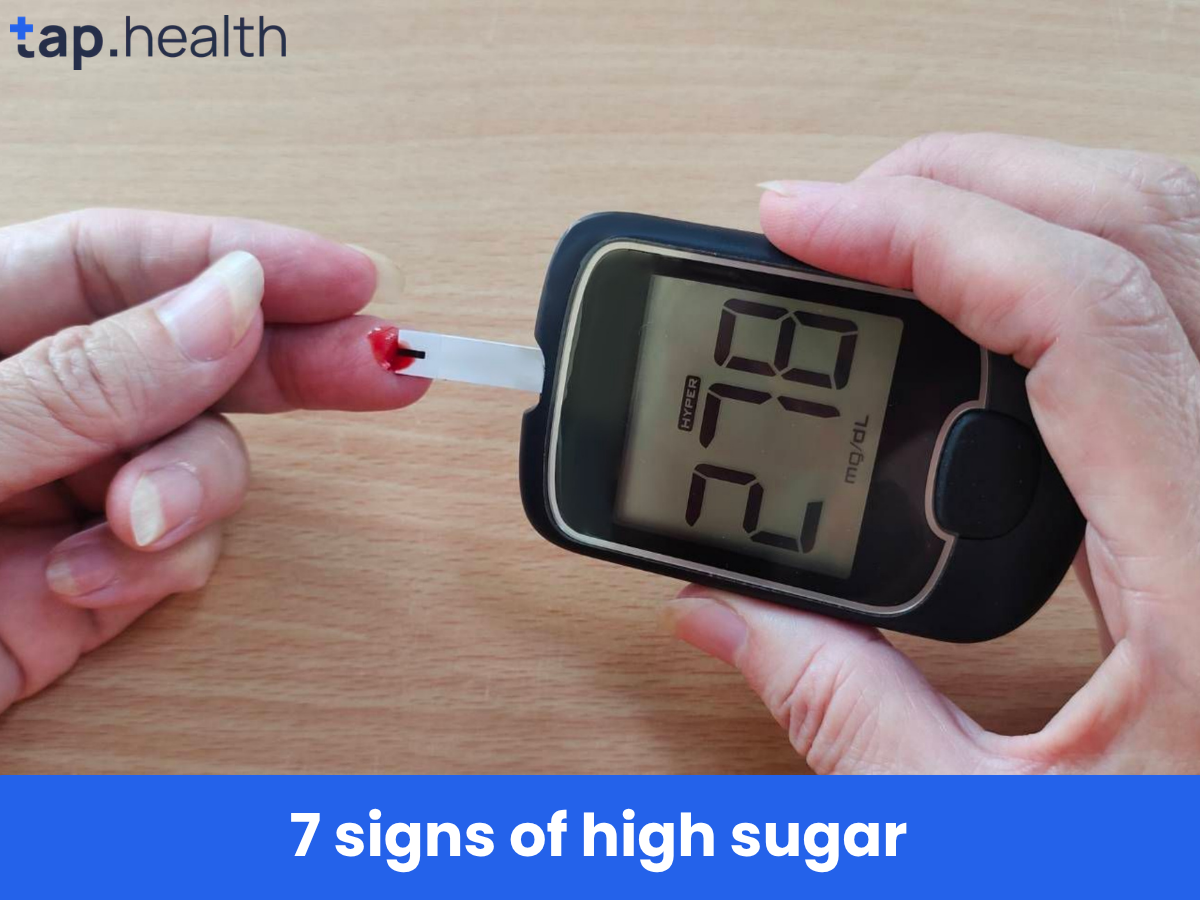 7 signs of high sugar