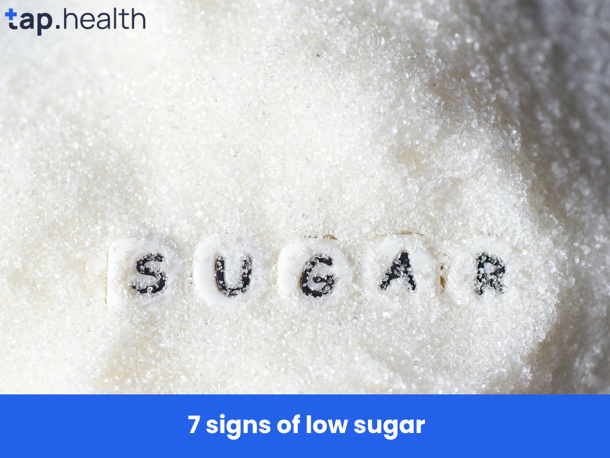 7 signs of low sugar