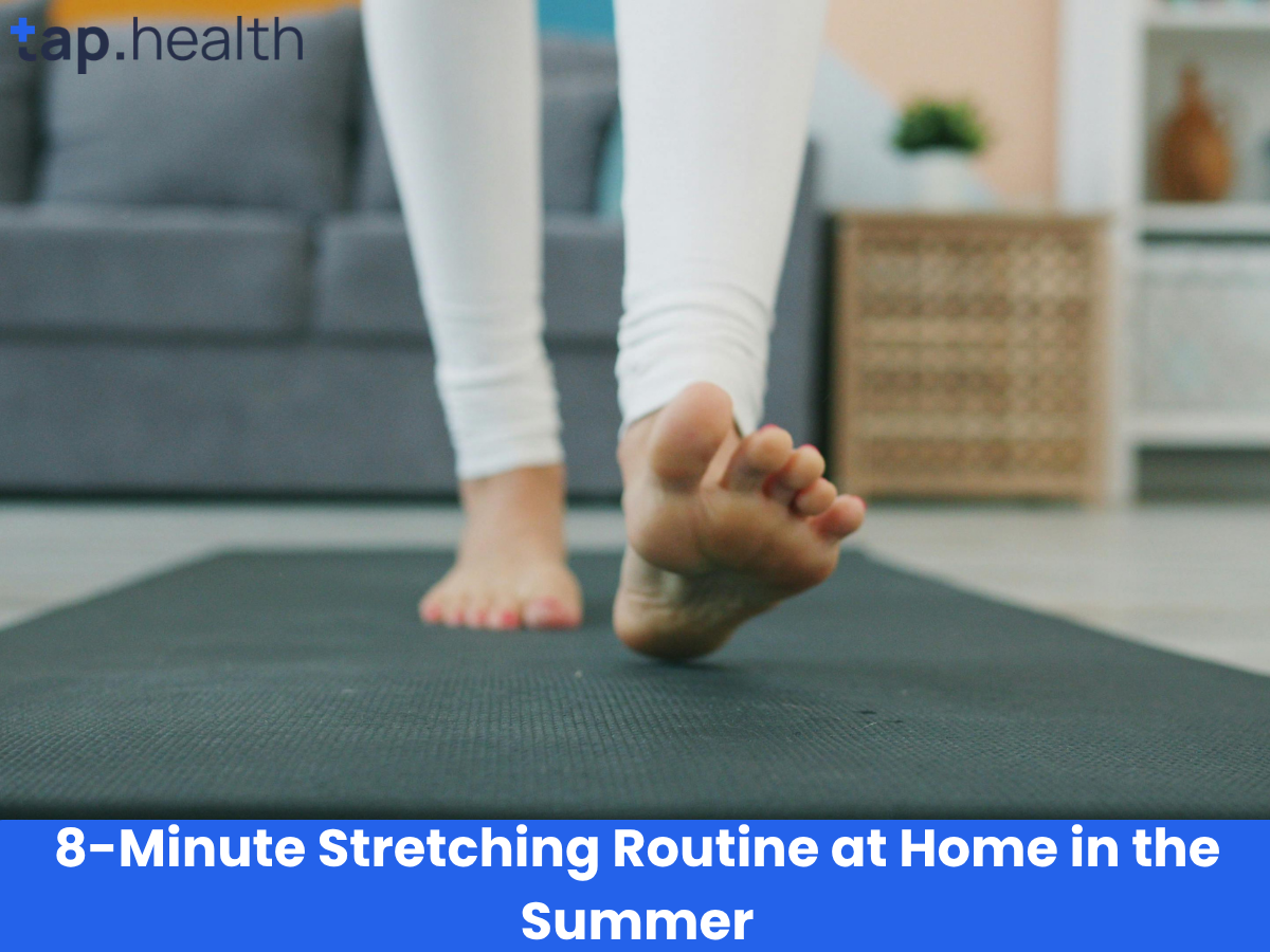 8-Minute Stretching Routine at Home in the Summer
