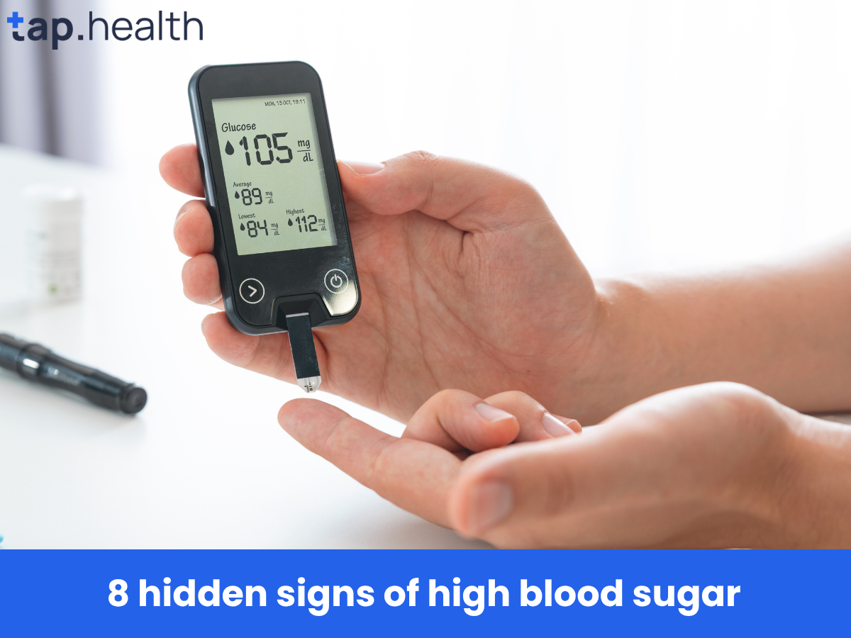 8 hidden signs of high blood sugar