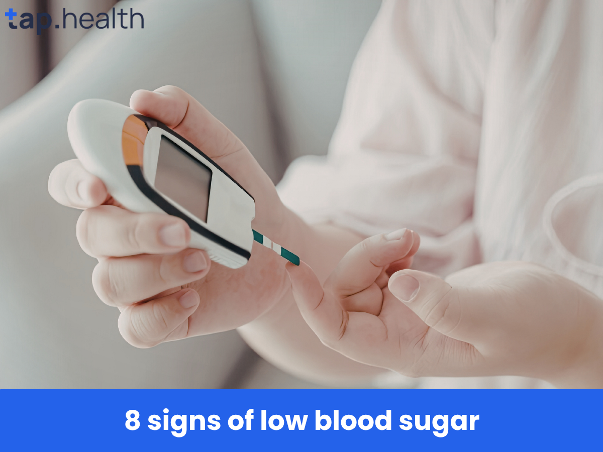 8 signs of low blood sugar
