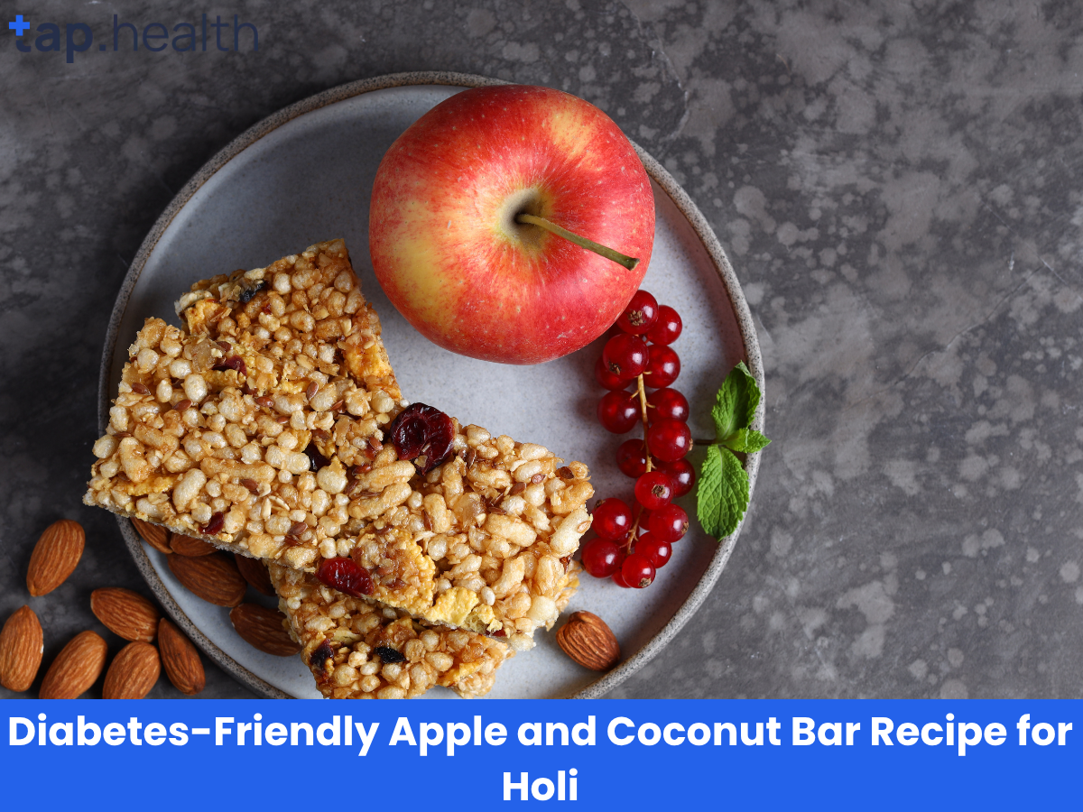 Diabetes-Friendly Apple and Coconut Bar Recipe for Holi
