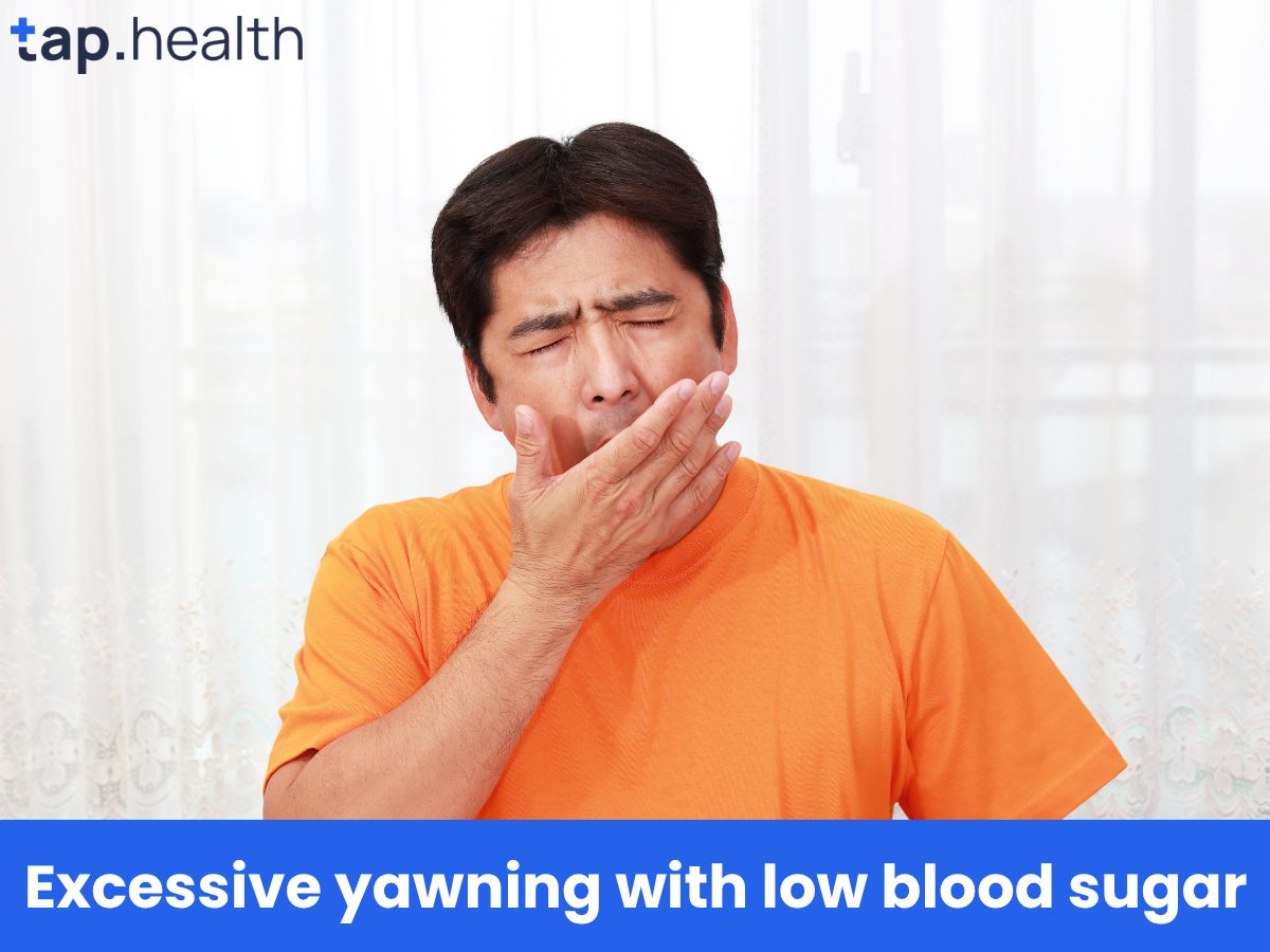 Excessive yawning with low blood sugar