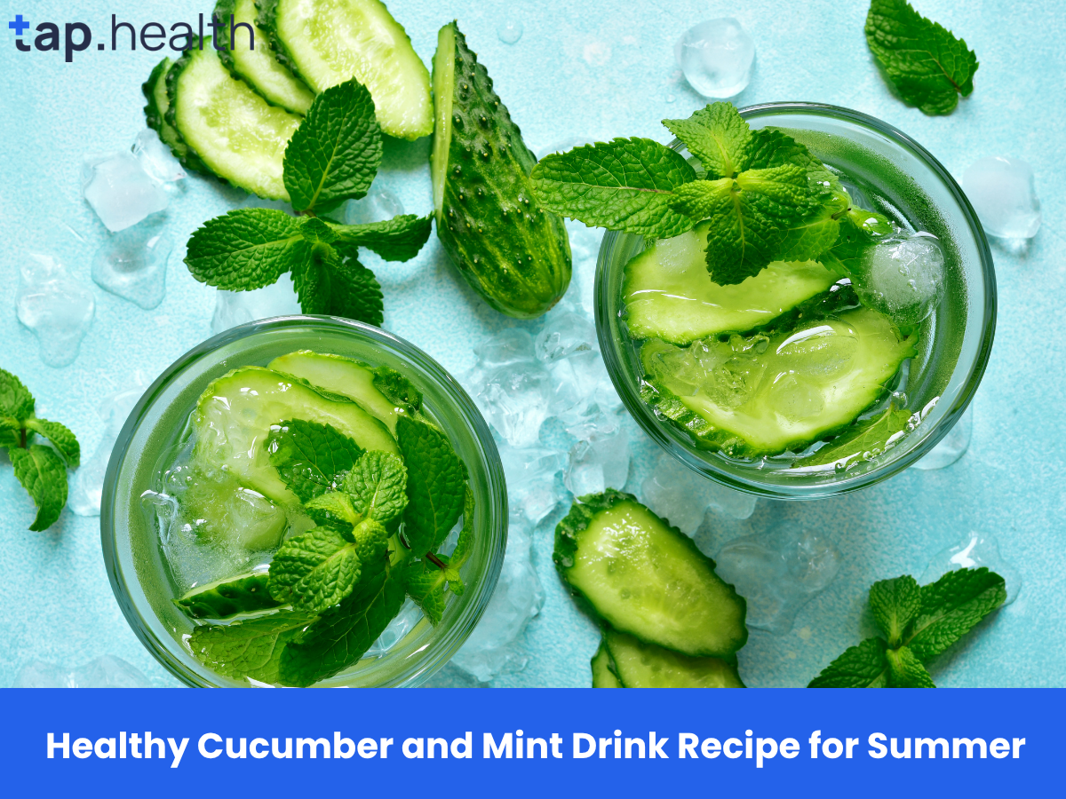 Healthy Cucumber and Mint Drink Recipe for Summer