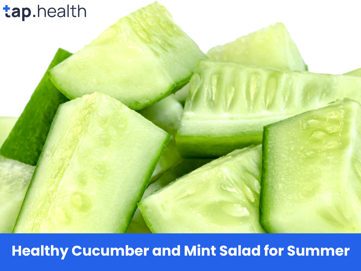 Healthy Cucumber and Mint Salad for Summer