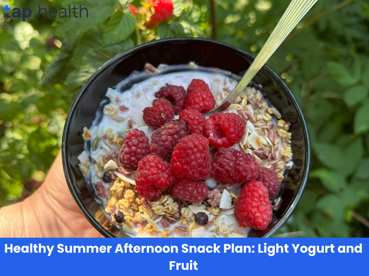 _Healthy Summer Afternoon Snack Plan Light Yogurt and Fruit