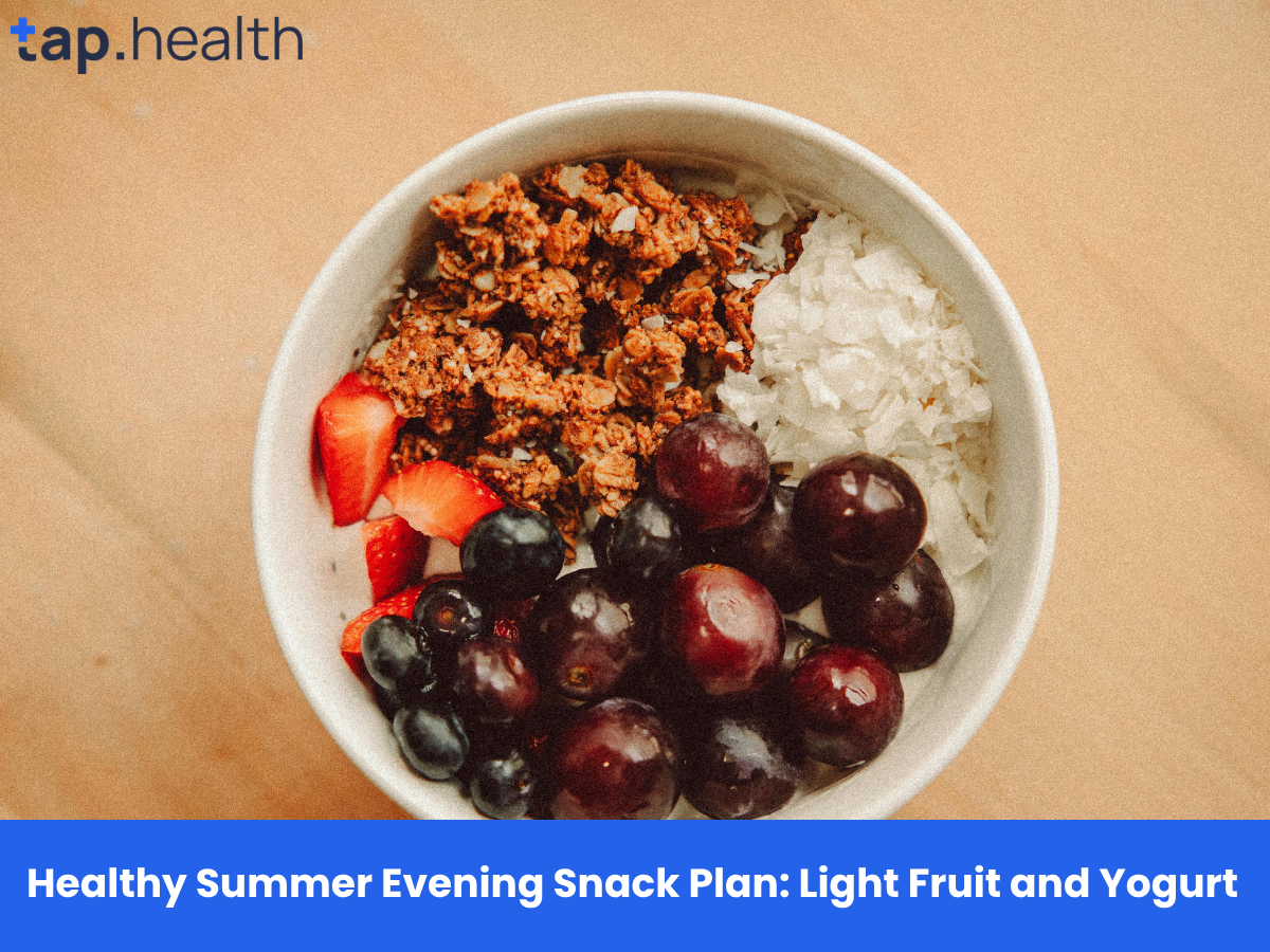 Healthy Summer Evening Snack Plan Light Fruit and Yogurt