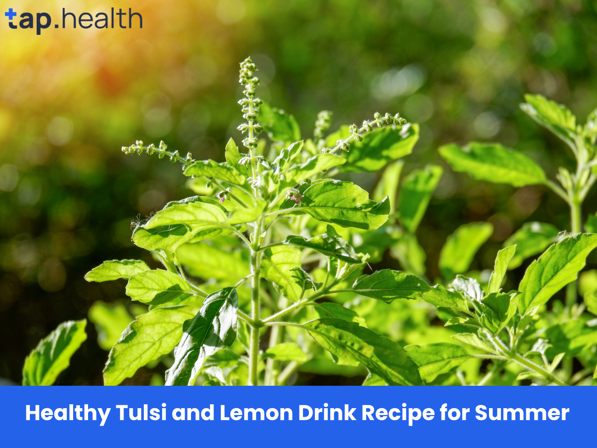 Healthy Tulsi and Lemon Drink Recipe for Summer