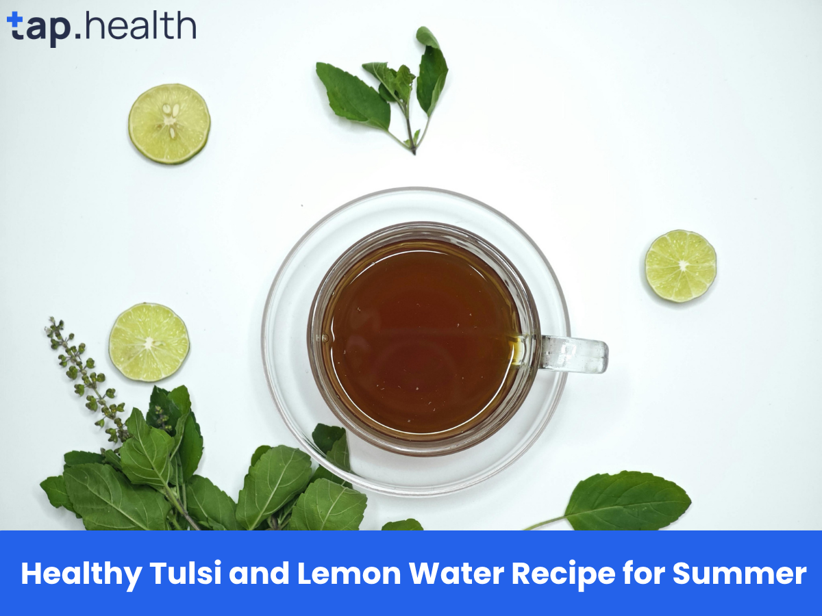Healthy Tulsi and Lemon Water Recipe for Summer